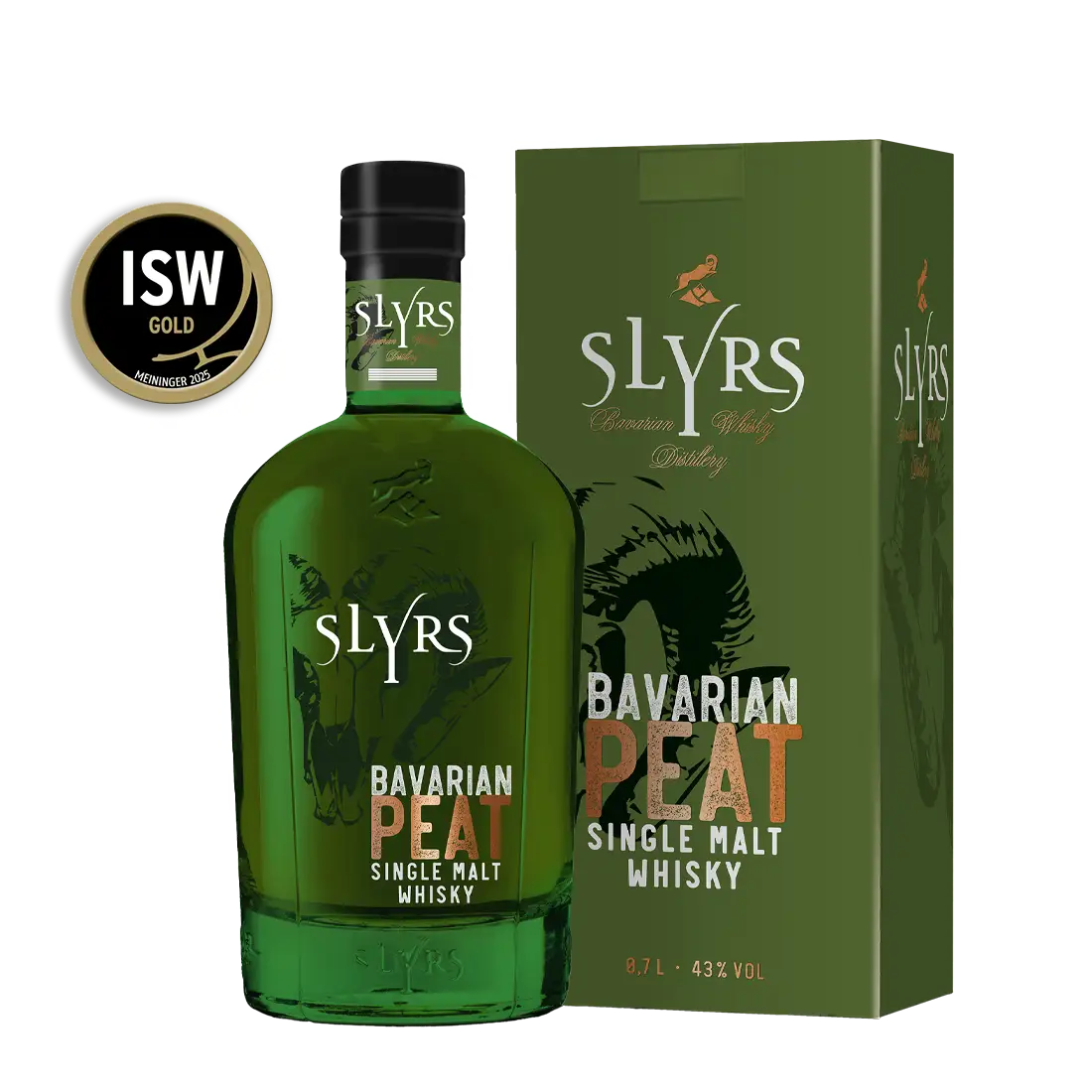 ウイスキー SLYRS BAVARIAN MALT WHISKY 700ml SLYRS Single Malt Whisky Bavarian PEAT – Torfrauch, Birne & Salted