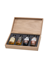 SLYRS Geschenk-Set in Holzkiste Collection 2 – inkl. 4 Miniaturen 0,05 l