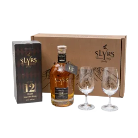 SLYRS Single Malt Whisky Aged 12 Years - Geschenkbox mit 2 Gläsern